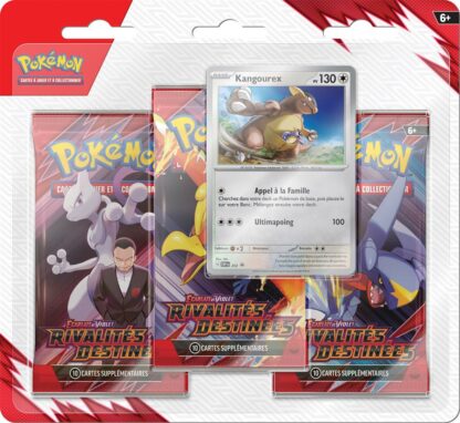 Pokémon - Pack 3 boosters Kangourex - EV10 - Rivalités Destinées - Version Française