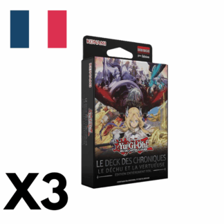 Yu-Gi-Oh! - Lot de 3 Deck des Chroniques - Le déchu et la vertueuse (Édition entièrement Foil) - Version Française