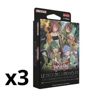 Yu-Gi-Oh! - Lot de 3 Deck des Chroniques - Charmeuses Spirituelles - Version Française