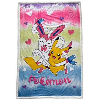 Plaid Sherpa 100X150 Cm Pokemon Pikachu Nymphali