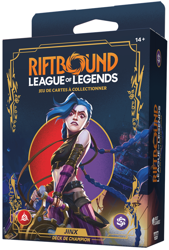 Riftbound : League Of Legends - Set 1 : Origines - Deck de Champion : Jinx - Version Française